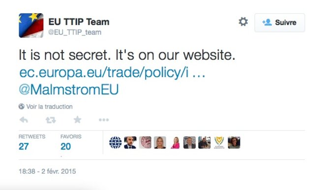 « Ce n'est pas secret, c'est sur notre site » « Ce n'est pas secret, c'est sur notre site »