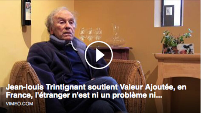 Jean-Louis Trintignant soutient Valeur ajoutée ! 