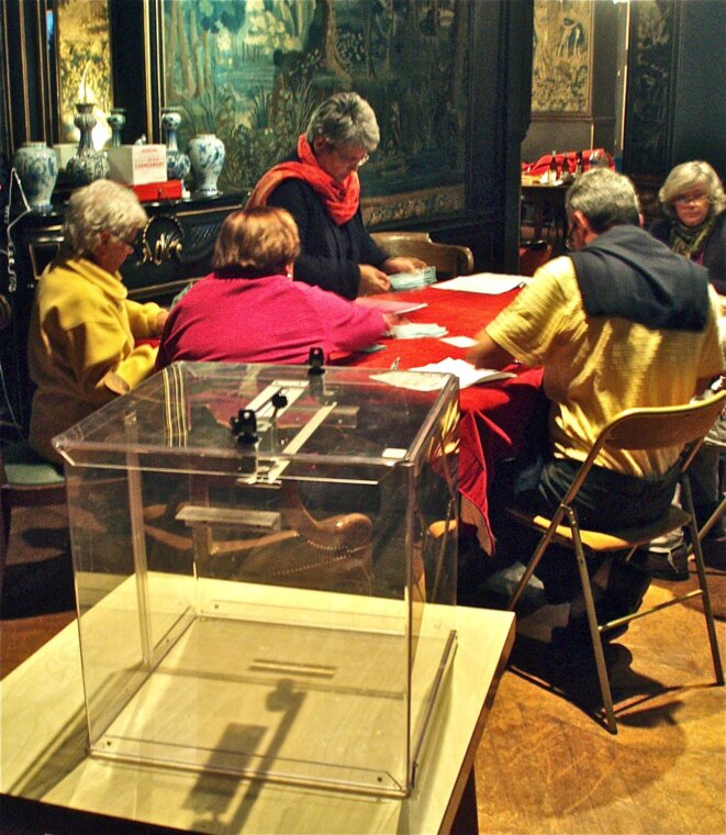 Jour de vote à Vézelay