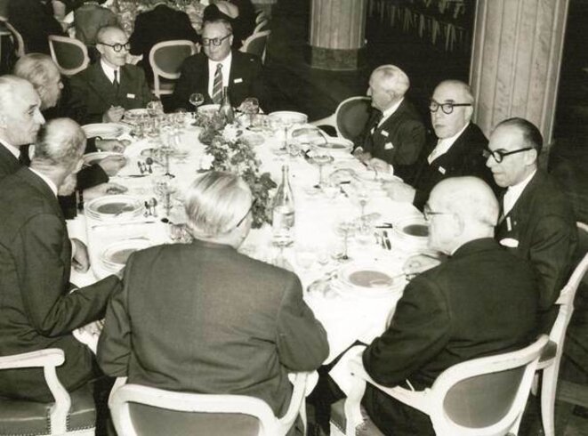 Dîner patronal à l'Automobile club, en 1955... Dîner patronal à l'Automobile club, en 1955...