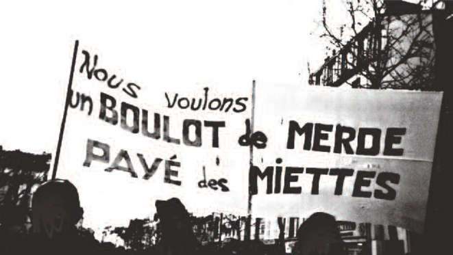 Le mouvement des chômeurs, en 1997.