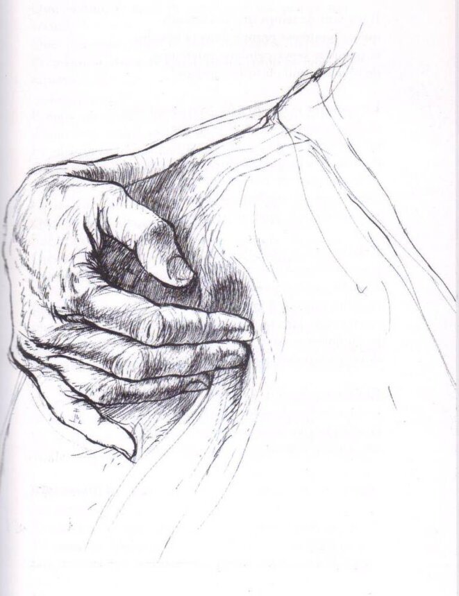Dessin à la plume (2001) © Ernest Pignon-Ernest (dr) Dessin à la plume (2001) © Ernest Pignon-Ernest (dr)