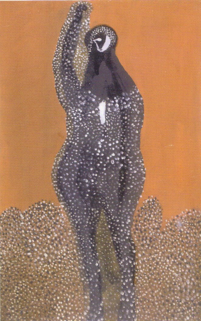 Lajos Vajda, Figure, huile sur carton, 1936 Lajos Vajda, Figure, huile sur carton, 1936
