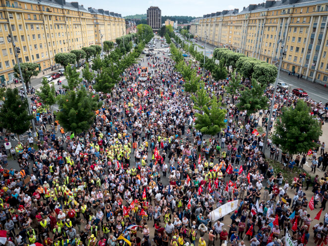 General Electric: à Belfort, salariés et habitants mobilisés pour dire «stop au massacre»