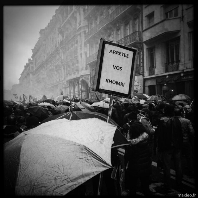 Toulouse 9 mars 2016: première mobilisation, sous la pluie