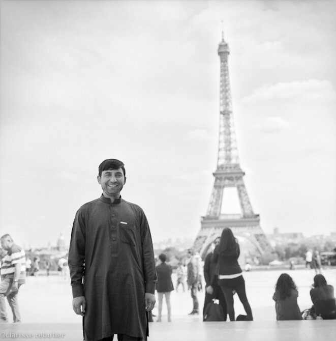 HIC et NUNC - Portraits de personnes réfugiées sur l’esplanade des Droits de l'Homme