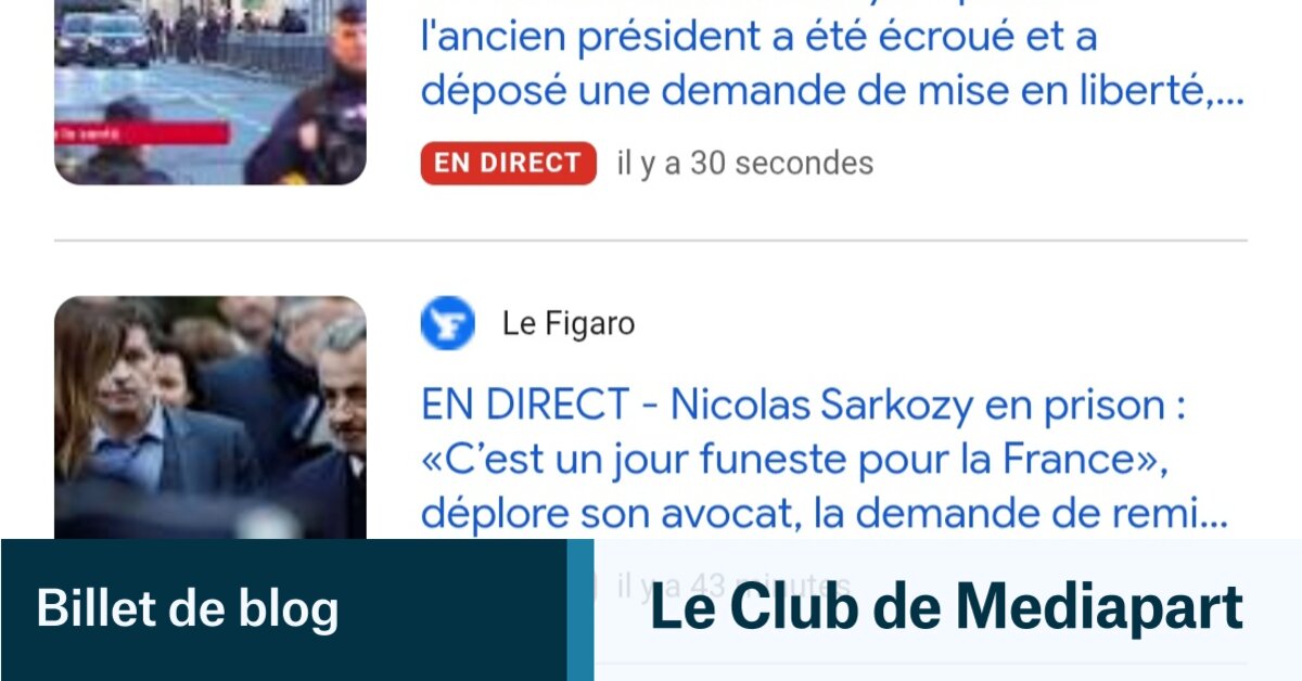 Sarkozy : l'indignité au sommet de l'État... et dans les médias