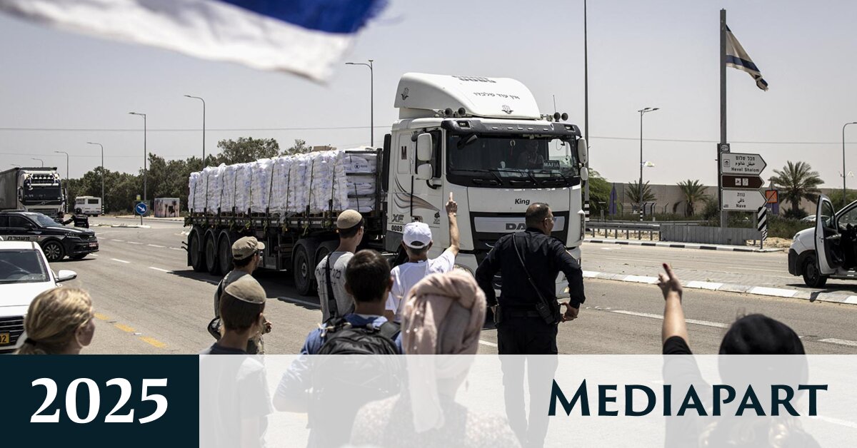 Sur Mediapart : Des camions d’aide entrent enfin dans Gaza, au compte-goutte