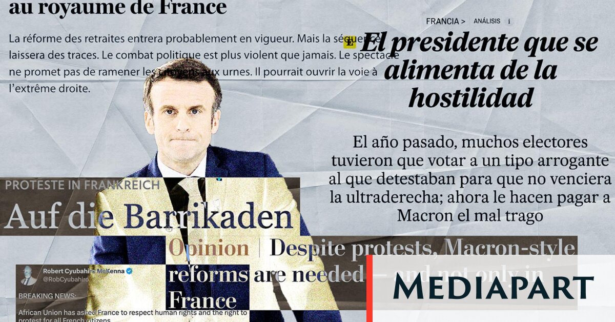For foreign media, an arrogant president and a fighting France