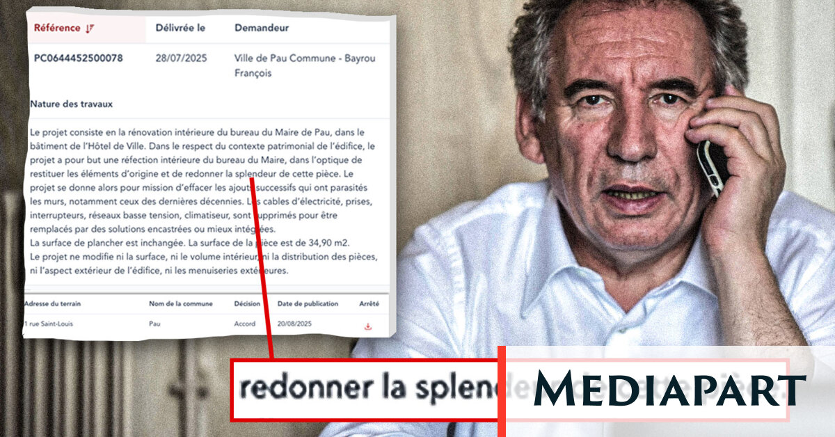 En pleine cure d’austérité, Bayrou veut redonner sa « splendeur » à son bureau de maire