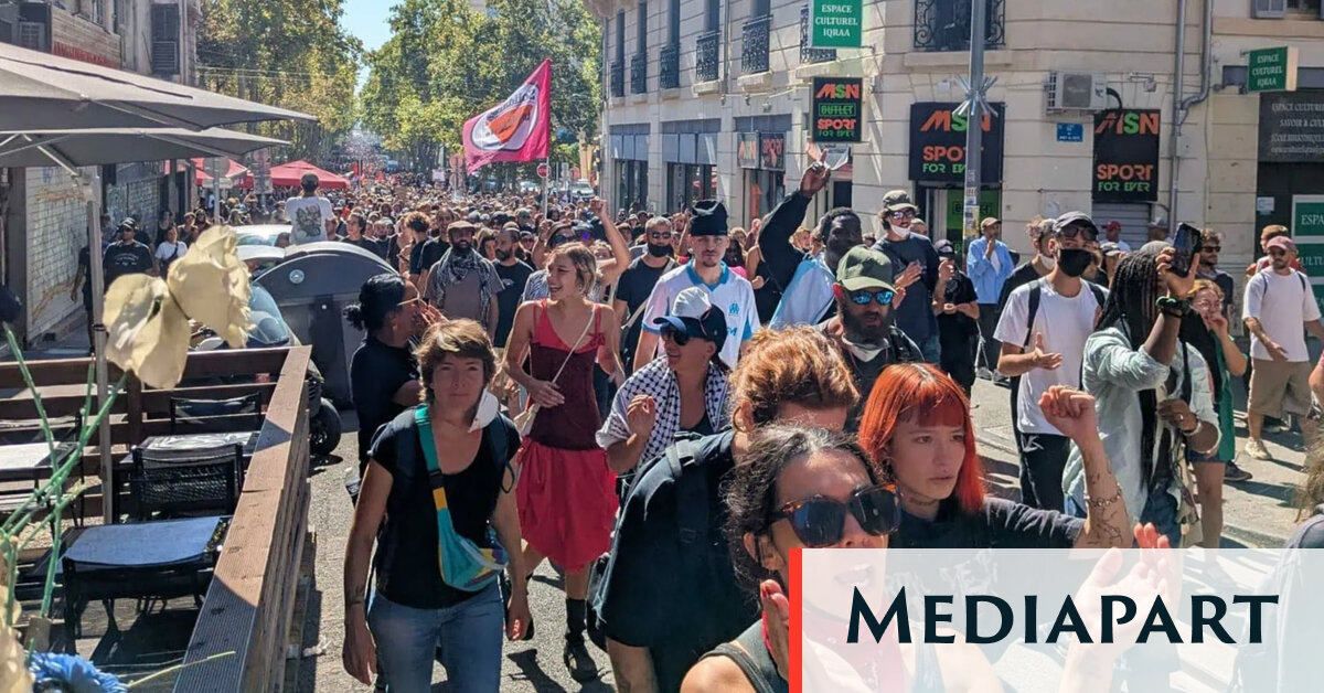 À Marseille, petits blocages et grande manifestation