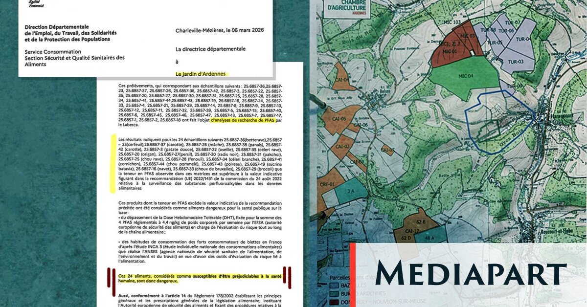 PFAS dans les Ardennes : après l’eau, les produits agricoles contaminés