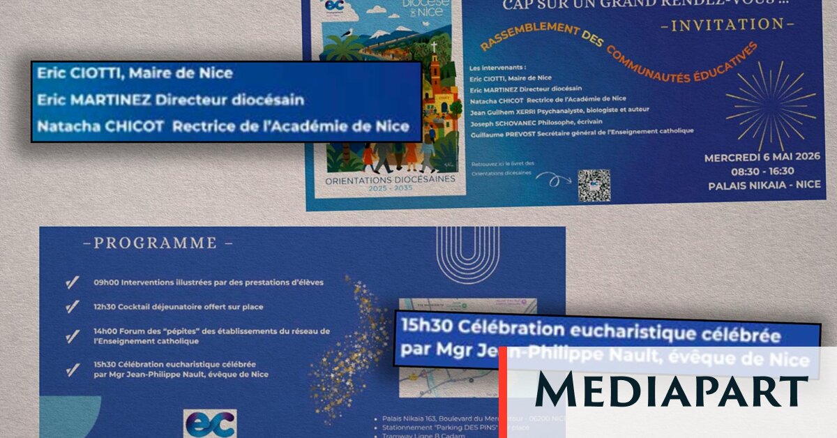 Messe, Éric Ciotti et goodies: à Nice, le tour de force de l’enseignement privé catholique