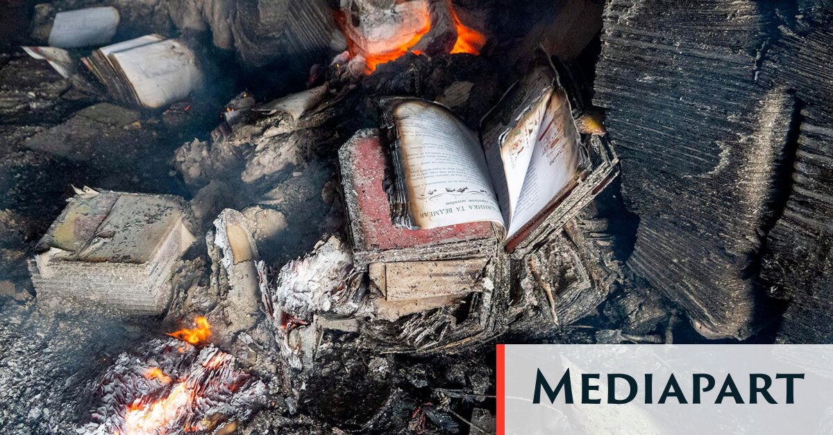 La Russie mène une guerre culturelle à l’Ukraine en détruisant des millions de livres