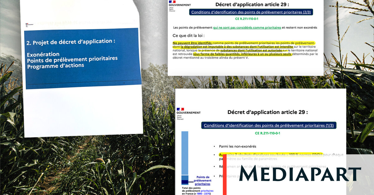 Pesticides dans l’eau: le gouvernement cède aux demandes de l’agro-industrie