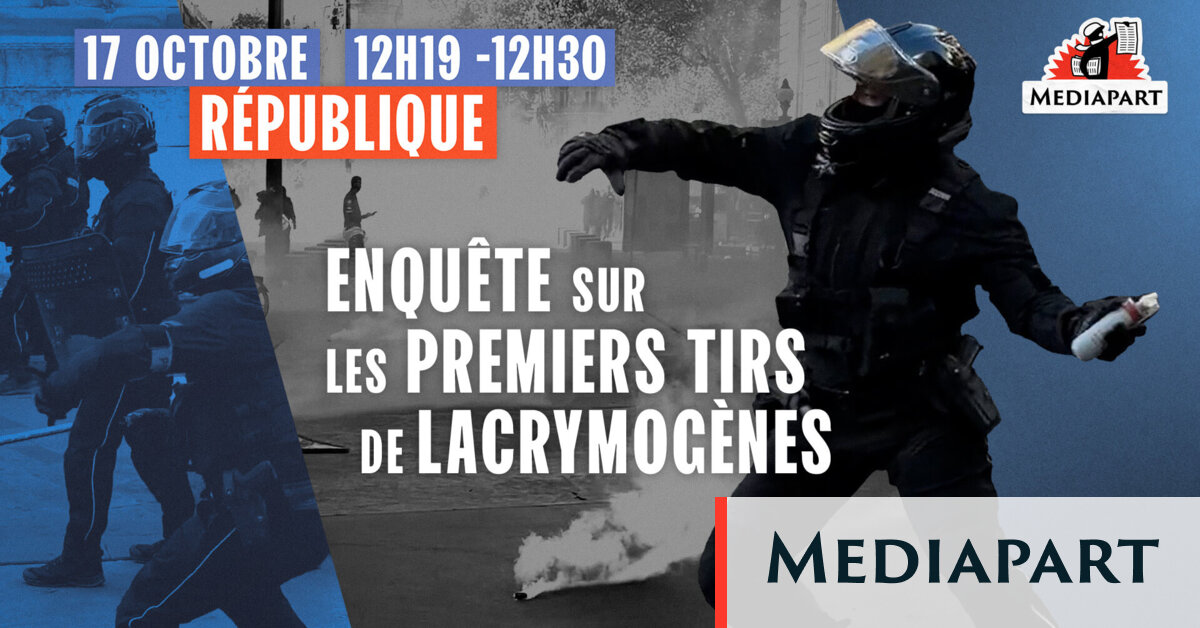 17 octobre, 12 h 19, place de la République à Paris: les policiers provoquent le chaos