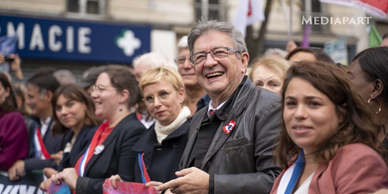Veste sales charpentier mélenchon
