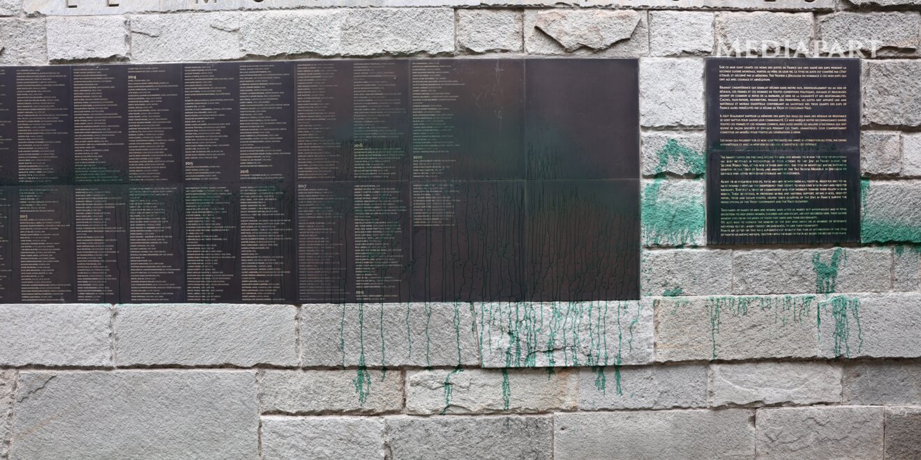 Deux synagogues et le Mémorial de la Shoah vandalisés à Paris avec des jets de peinture verte