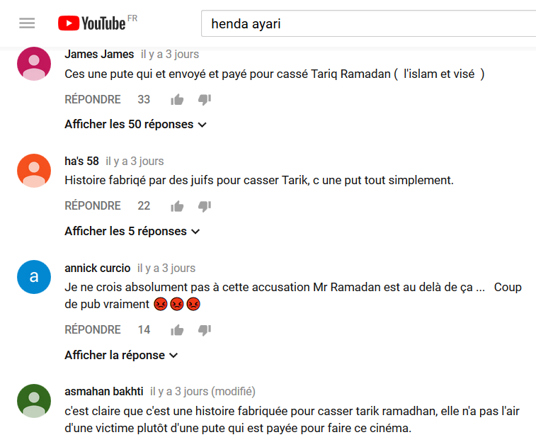 Tariq Ramadan accusé de viol par Henda Ayari: la parole à 