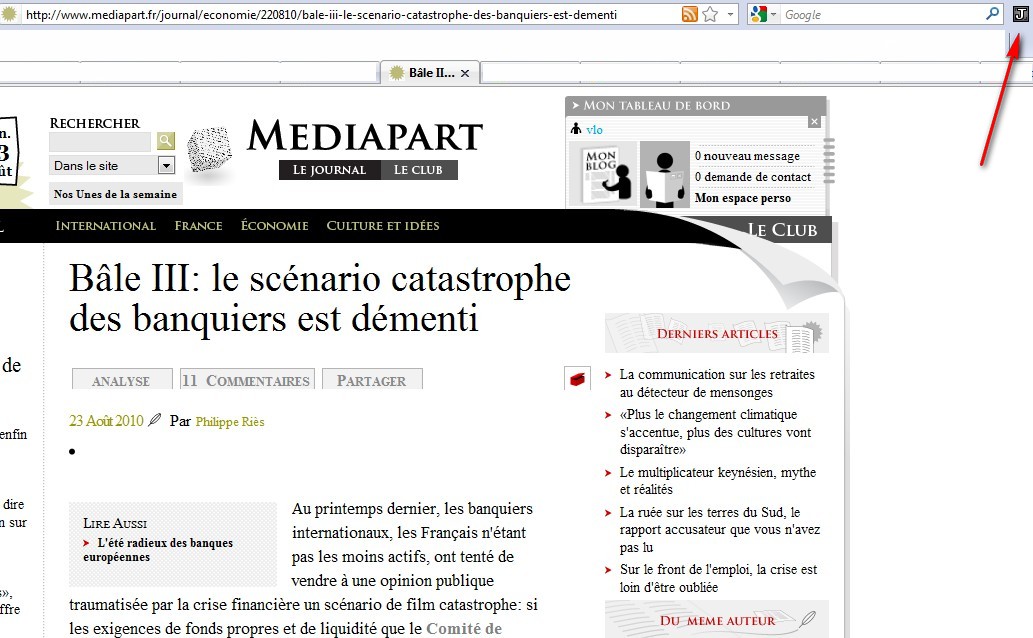 Astuce : Lire Les Articles De Médiapart Sur Une Seule Page ! ;) | Le Club