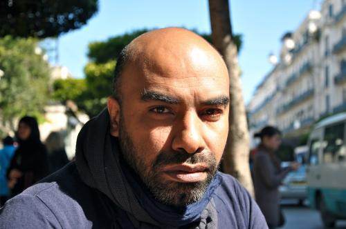 Le cinéaste Lakhdar Tati, Alger, mars 2012