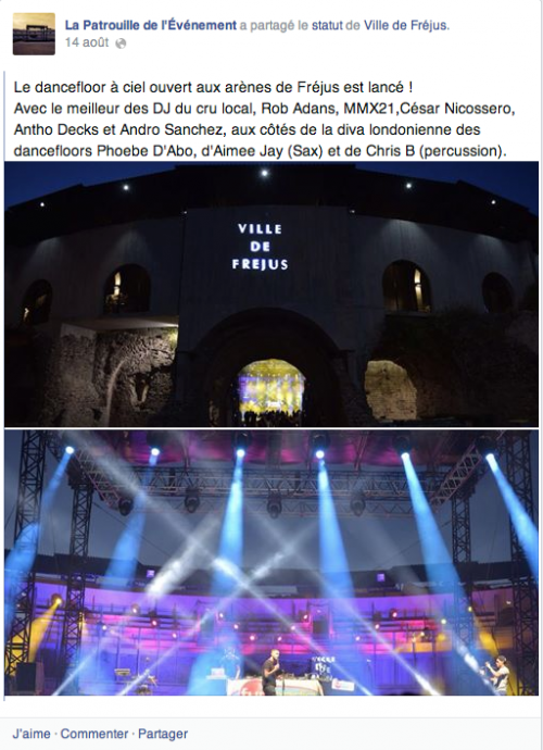 Sur la page Facebook de la Patrouille de l'événement. Sur la page Facebook de la Patrouille de l'événement.