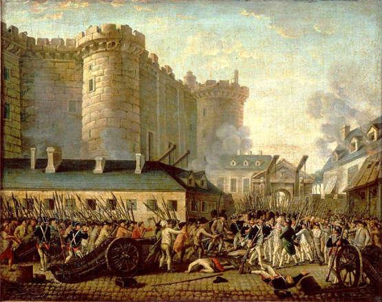 La prise de la Bastille le 14 juillet 1789 et l&#039;arrestation du gouverneur de Launay