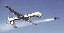 Drone Predator tirant un missile